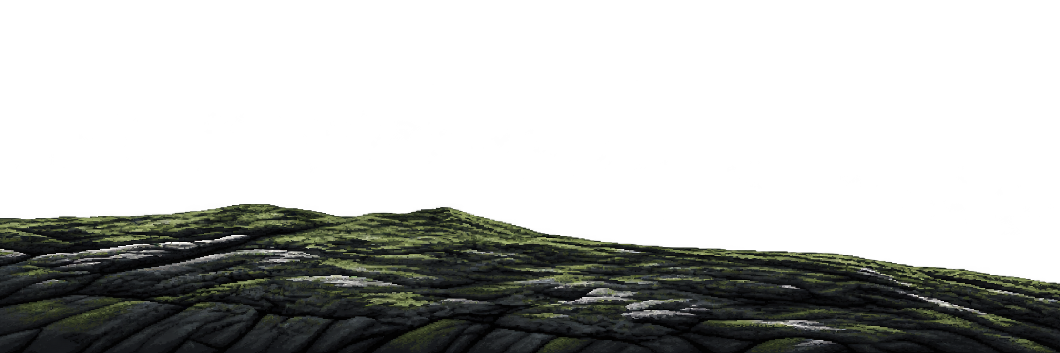 A weathered rocky ledge